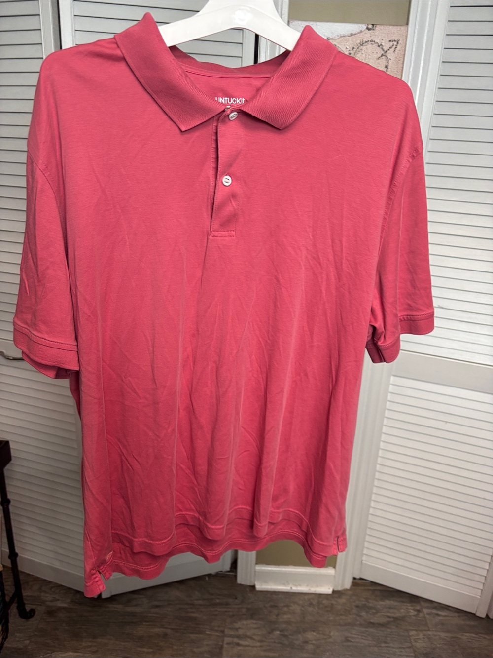 Untuckit Men's Classic Polo Shirt - Coral Pink